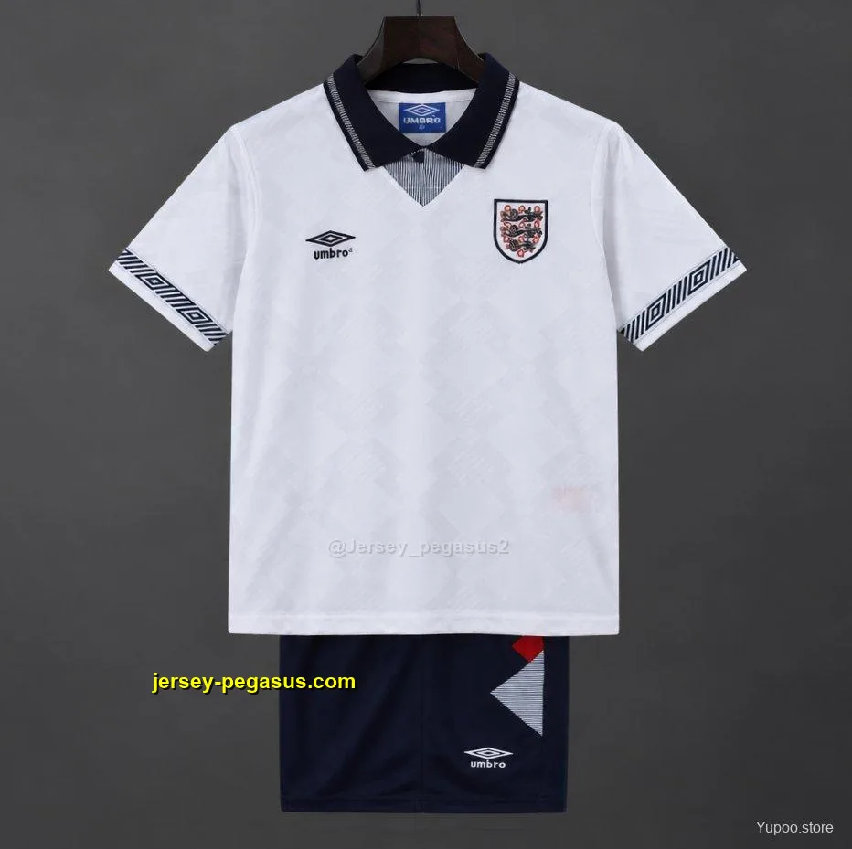 Retro 19 Kids England White Home Jersey Retro 19 Kids England White Home Jersey
