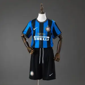 Inter Milan Home (UEFA Champions League) Retro Kids Kit Jersey