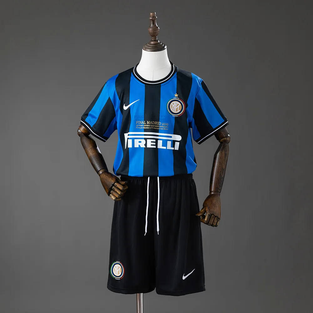 Inter Milan Home (UEFA Champions League) Retro Kids Kit Jersey Inter Milan Home (UEFA Champions League) Retro Kids Kit Jersey
