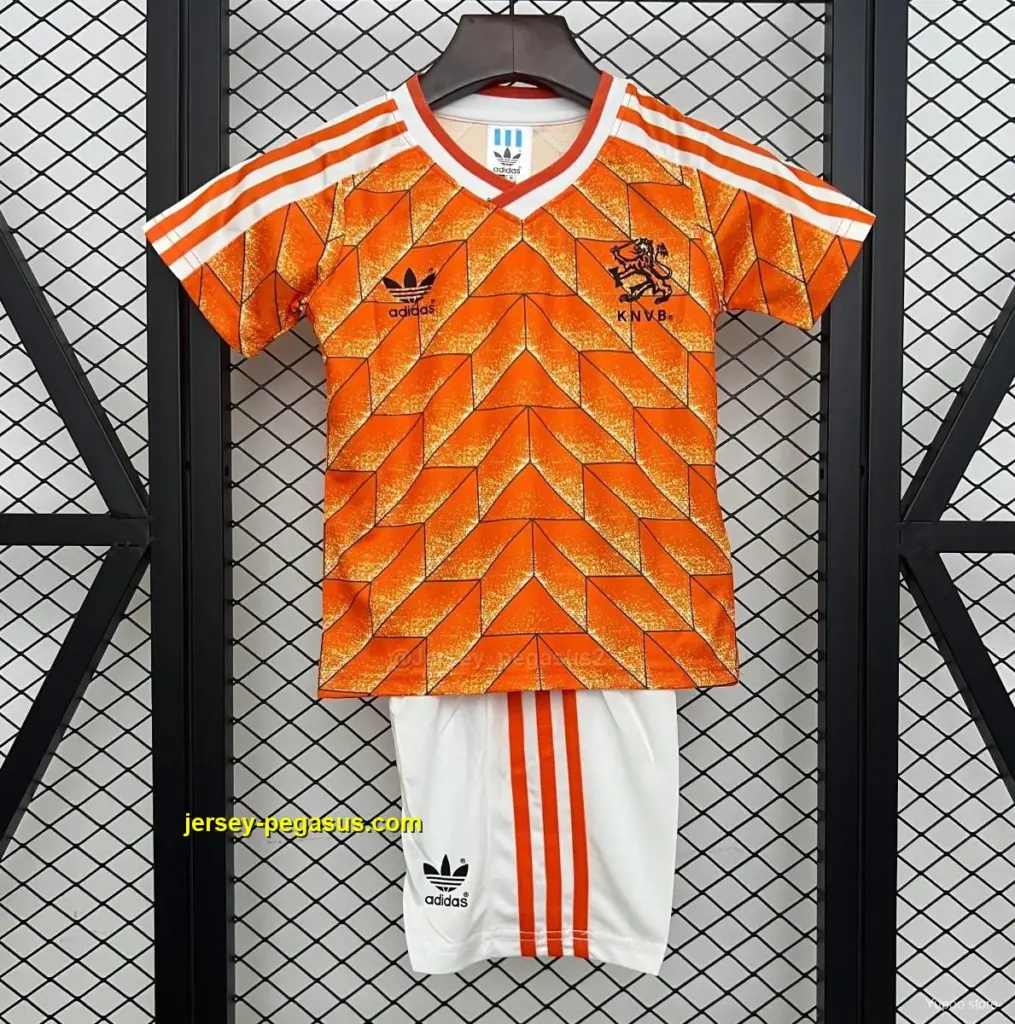 Retro 1988 Kids Netherlands Home Jersey