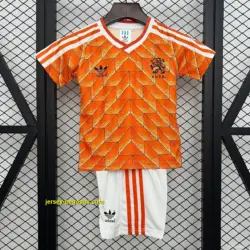 Retro 1988 Kids Netherlands Home Jersey