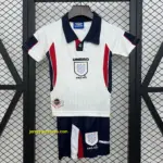 Retro 1998 Kids England Home Jersey