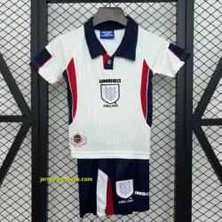 Retro 1998 Kids England Home Jersey