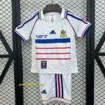Retro 1998 Kids France Away Jersey