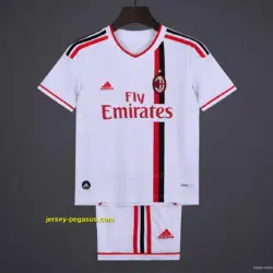 Retro 20 Kids AC Milan White Away Jersey