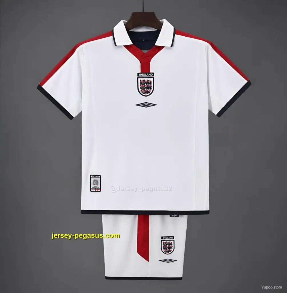 Retro 20 Kids England White Home Jersey