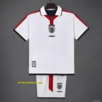 Retro 20 Kids England White Home Jersey
