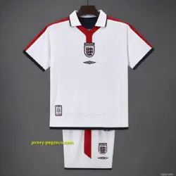 Retro 20 Kids England White Home Jersey