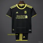 Retro 20 Kids Liverpool Black & Yellow Away Jersey