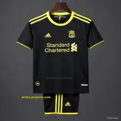 Retro 20 Kids Liverpool Black & Yellow Away Jersey