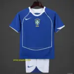Retro 2004 Kids Brazil Away Jersey