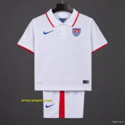 Retro 2014 Kids USA White Home Jersey