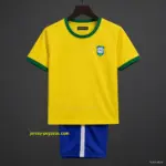 Retro Kids 1970 Brazil Yellow Jersey
