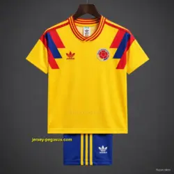 Retro Kids 1990 Colombia Home Jersey