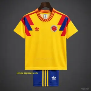 Retro Kids 1990 Colombia Home Jersey