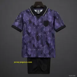 Retro Kids 1990 England Black Jersey