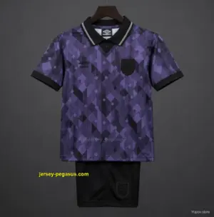 Retro Kids 1990 England Black Jersey