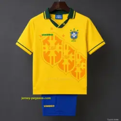 Retro Kids 1994 Brazil Home Jersey