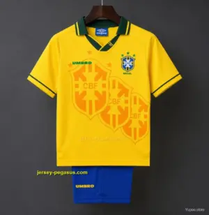 Retro Kids 1994 Brazil Home Jersey