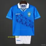 Retro Kids 1996 Brazil Away Jersey