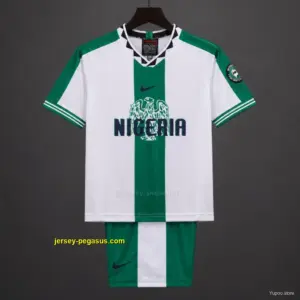 Retro Kids 1996 Nigeria Away White Jersey