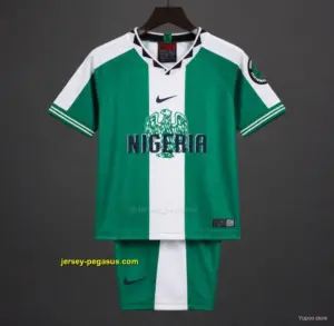 Retro Kids 1996 Nigeria Green Home Jersey