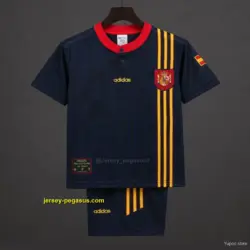 Retro Kids 1996 Spain Away Jersey