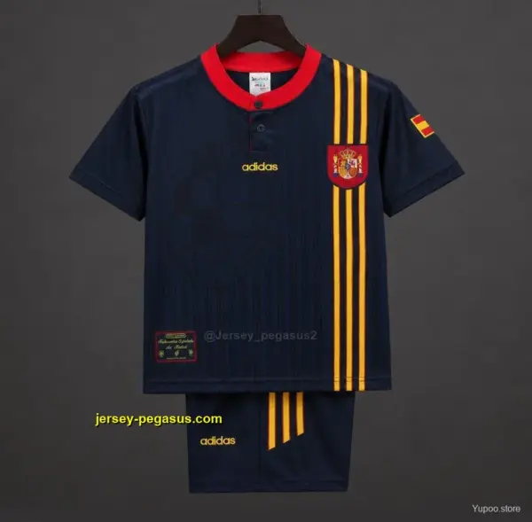 Retro Kids 1996 Spain Away Jersey Retro Kids 1996 Spain Away Jersey