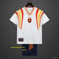 Retro Kids 1996 Spain Third WhiteJersey