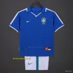 Retro Kids 1997 Brazil Away Jersey