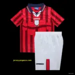Retro Kids 1998 England Away Jersey