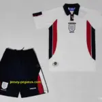 Retro Kids 1998 England Home Soccer Jersey