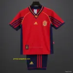 Retro Kids 1998 Spain Home Jersey