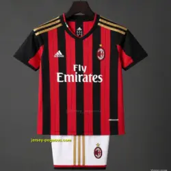 Retro Kids 20 AC Milan Home Soccer Jersey