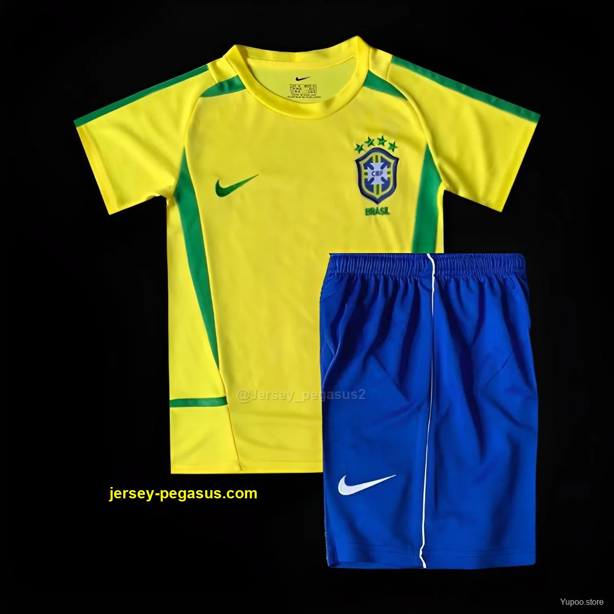 Retro Kids 2002 Brazil Home Jersey Retro Kids 2002 Brazil Home Jersey