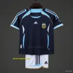 Retro Kids 2006 Argentina Away Jersey