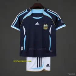 Retro Kids 2006 Argentina Away Jersey