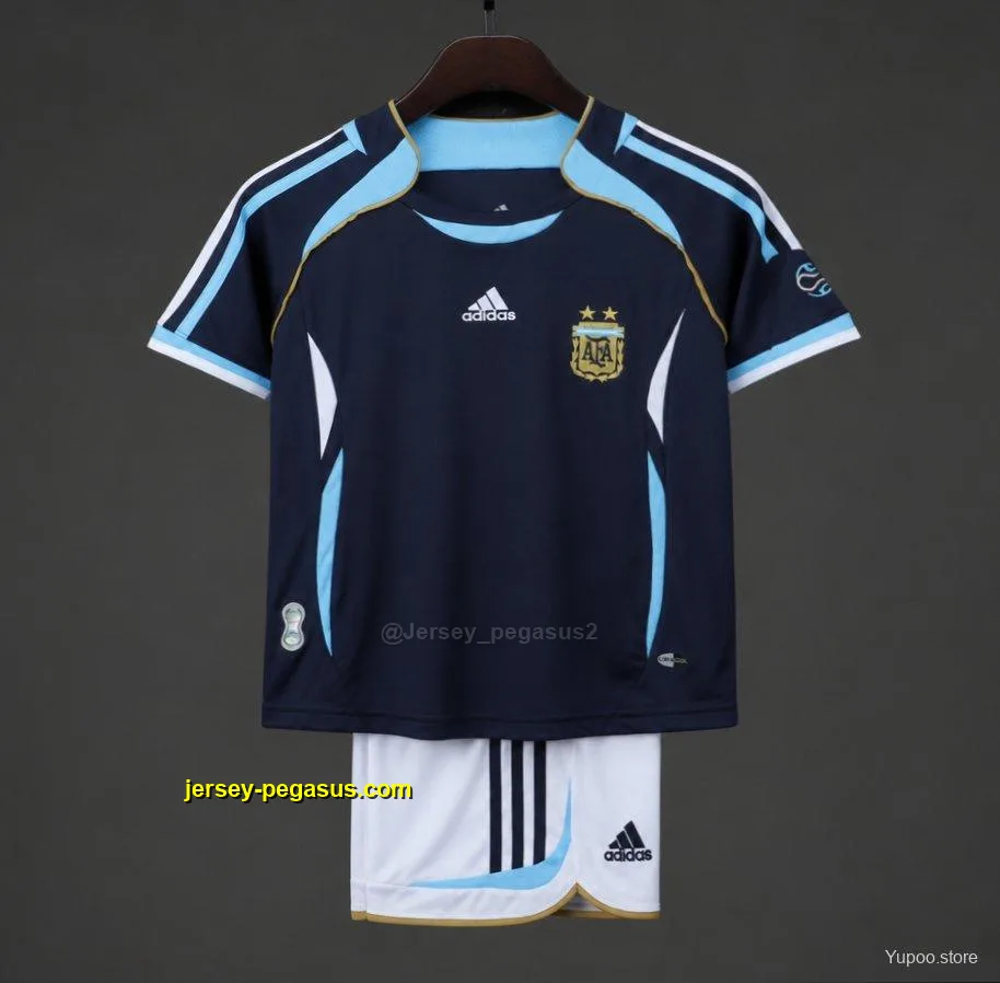 Retro Kids 2006 Argentina Away Jersey Retro Kids 2006 Argentina Away Jersey
