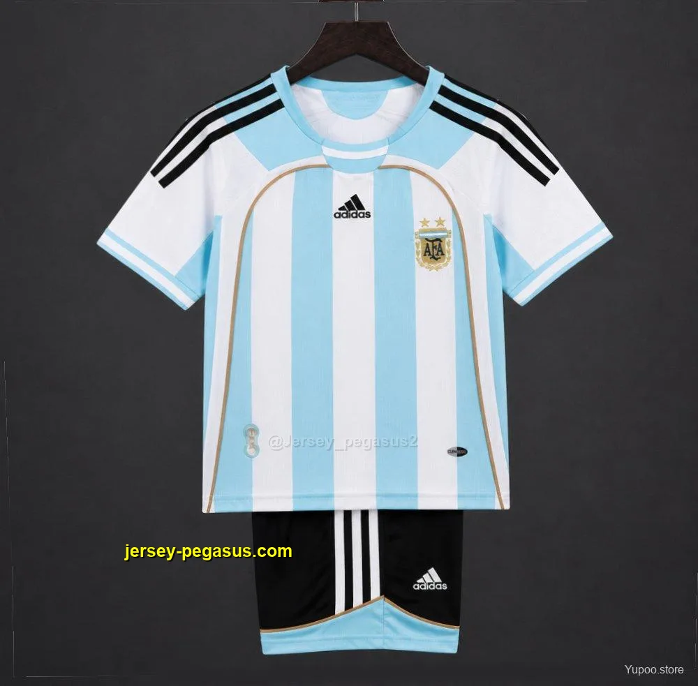 Retro Kids 2006 Argentina Home Jersey Retro Kids 2006 Argentina Home Jersey