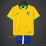 Retro Kids 2006 Brazil Home Jersey