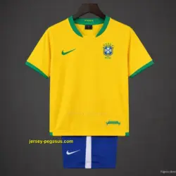 Retro Kids 2006 Brazil Home Jersey