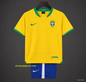 Retro Kids 2006 Brazil Home Jersey