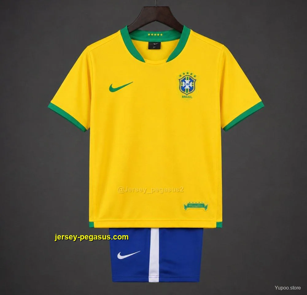 Retro Kids 2006 Brazil Home Jersey Retro Kids 2006 Brazil Home Jersey