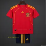 Retro Kids 2008 Spain Home Jersey