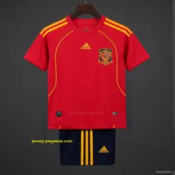 Retro Kids 2008 Spain Home Jersey