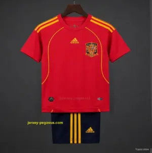 Retro Kids 2008 Spain Home Jersey