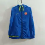 B-- blue windbreaker jacket