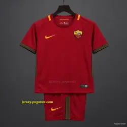 Retro Kids AS Roma Home Jersey