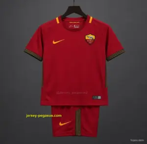 Retro Kids AS Roma Home Jersey