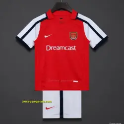 Retro Kids Arsenal Red & White Home Jersey